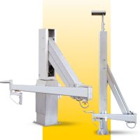 Stationary loading arm made of stainless steel