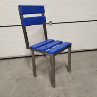 Chair made of acid-resistant stainless steel
